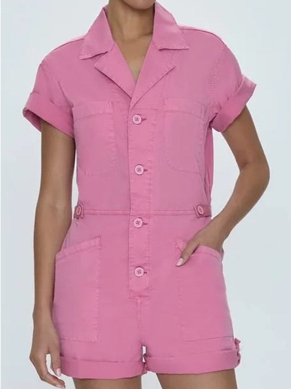 Pistola 100% Cotton Denim Romper View 2